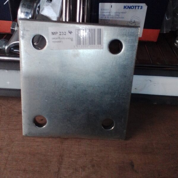 MP232 4" 102mm 4 Hole Drop Plate